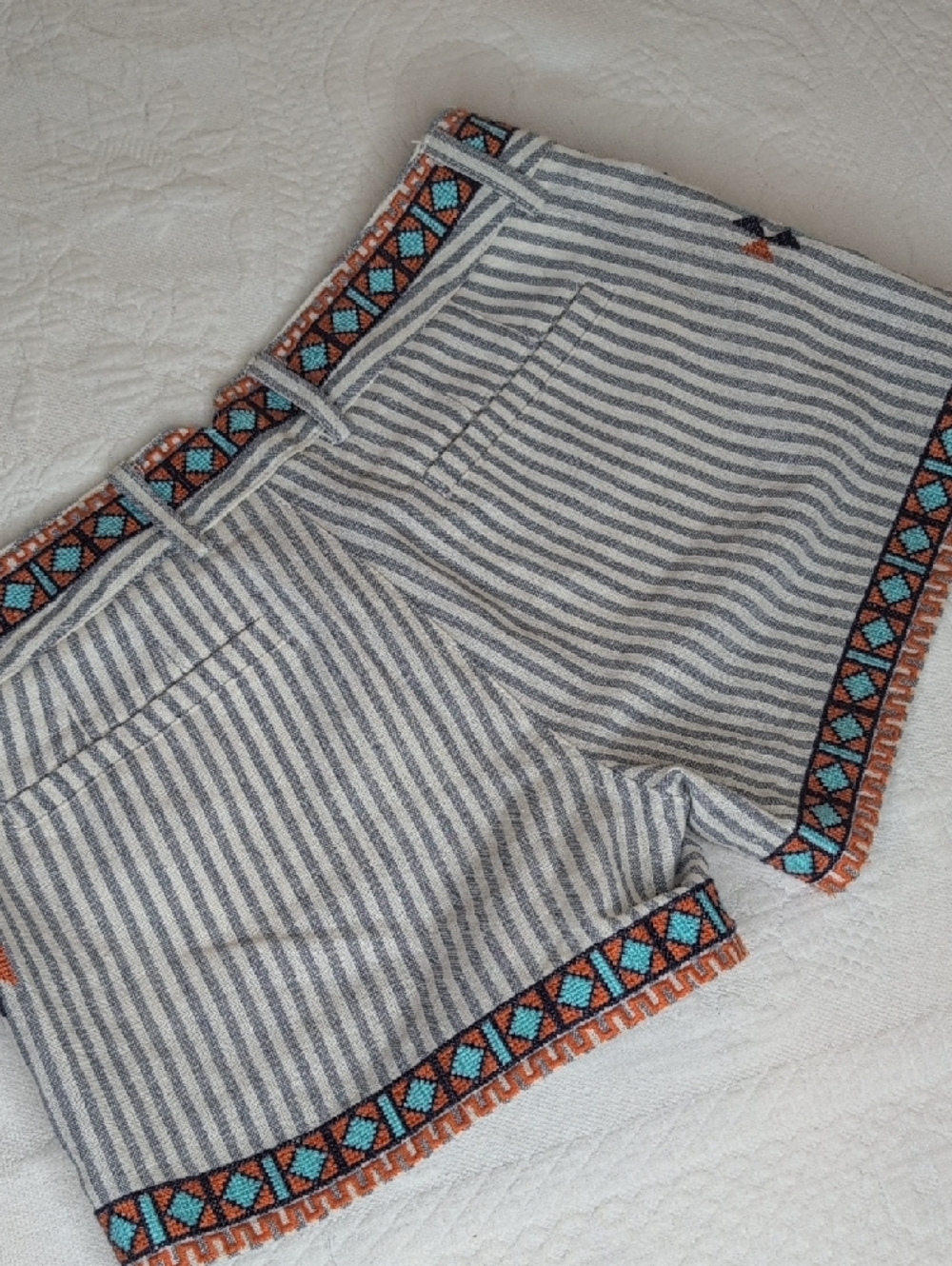 THML Striped Embroidered Women’s Shorts - Picture 8 of 12